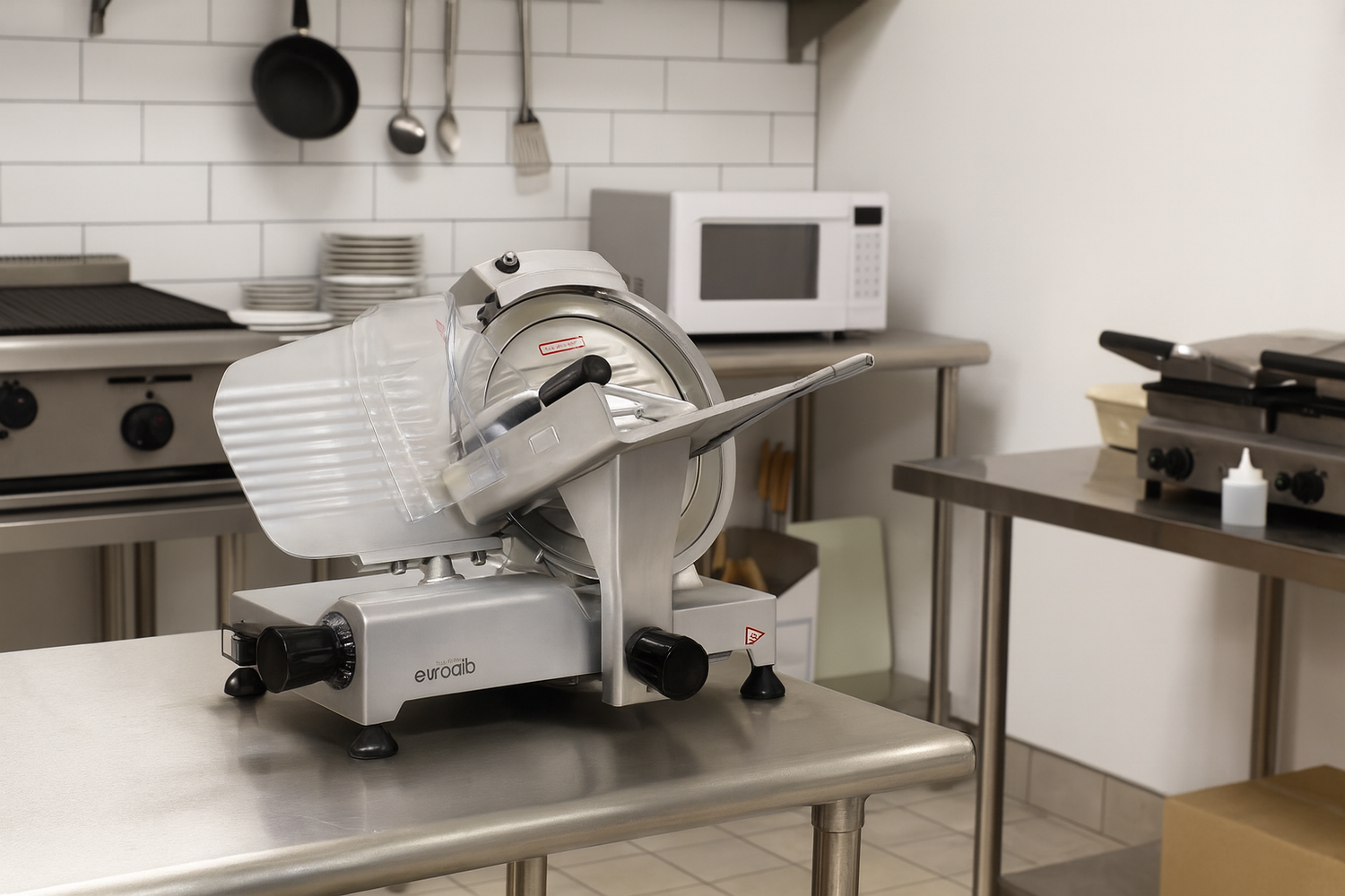 Eurodib 9" Manual Gravity Feed Electric Medium Duty Meat Slicer HBS-220