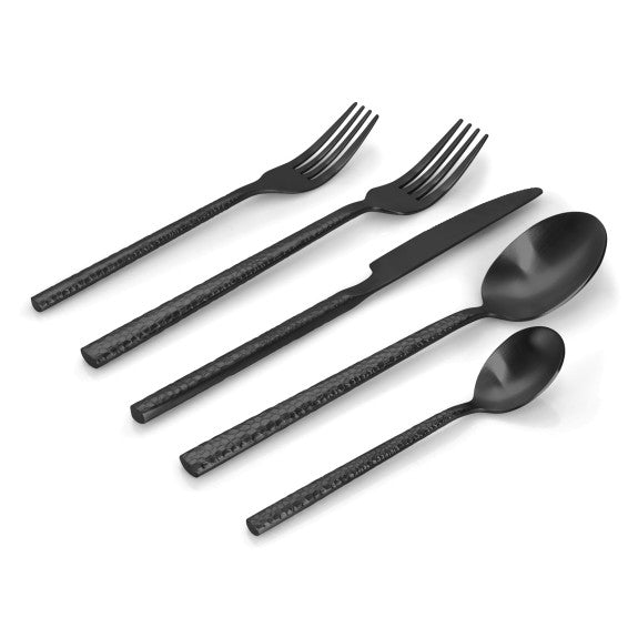ICM Classic Black Matte 18/10 Stainless Steel 20 Piece Flatware Set, Service for 4