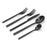 ICM Classic Black Matte 18/10 Stainless Steel 20 Piece Flatware Set, Service for 4