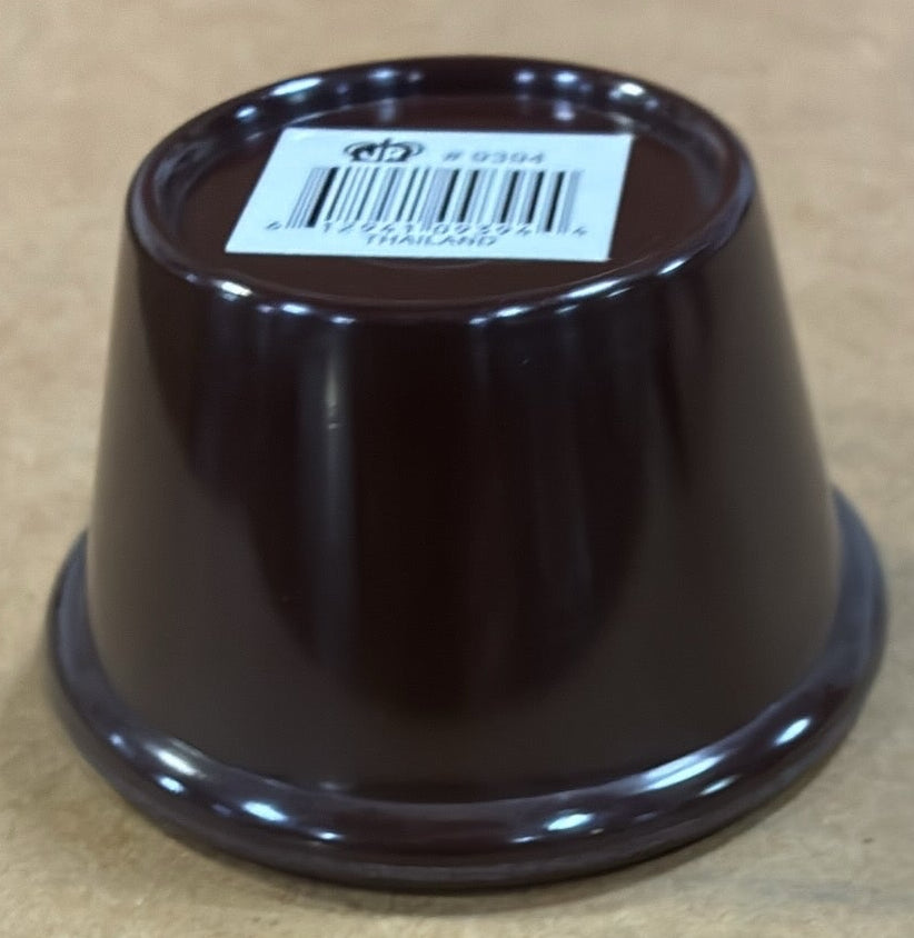 Johnson-Rose 4oz Smooth Sided Ramekin Brown 9394 1/1EA*