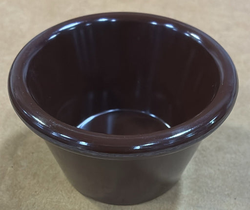Johnson-Rose 4oz Smooth Sided Ramekin Brown 9394 1/1EA*