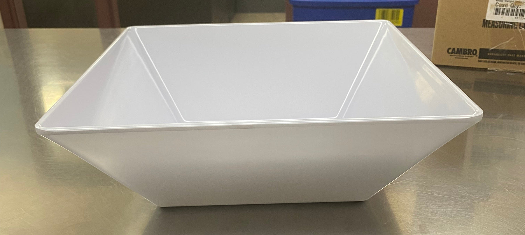 GET - Bowl Siciliano 5.7 QT White Siciliano Square ML-248-W - (Case of 3)*