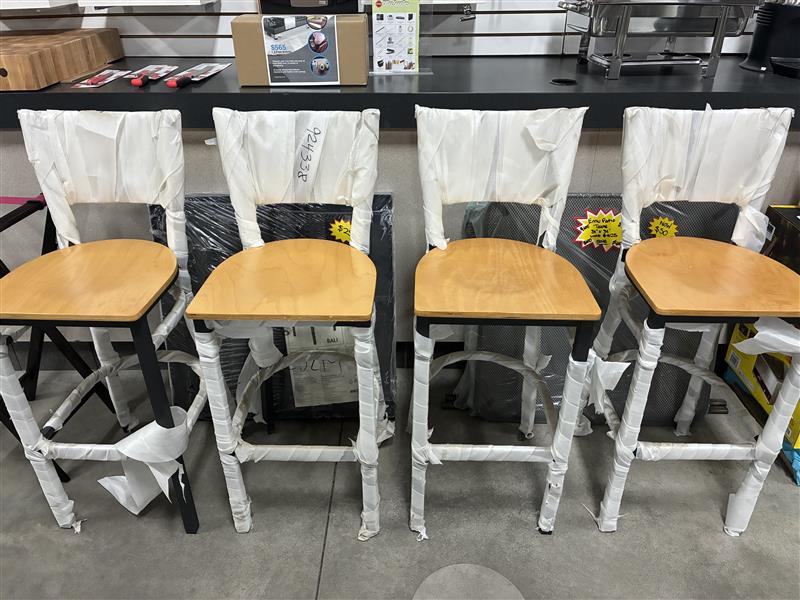 Tarrison Aria Barstool Set of 4 ISG0103WTBNA 4/1EA*