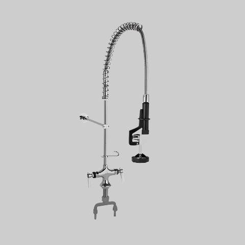Encore - Mini Pre-Rinse Assembly, with Wall Bracket, Single Hole Deck Mount KL50-MINI-BR