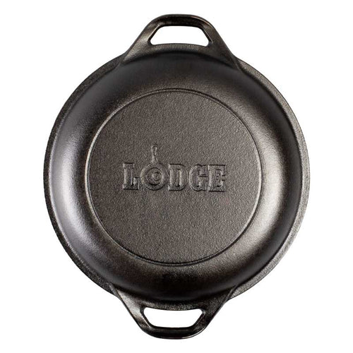 Lodge 5 qt Double Dutch Oven Combo Cooker with Lid L8DOL3INT