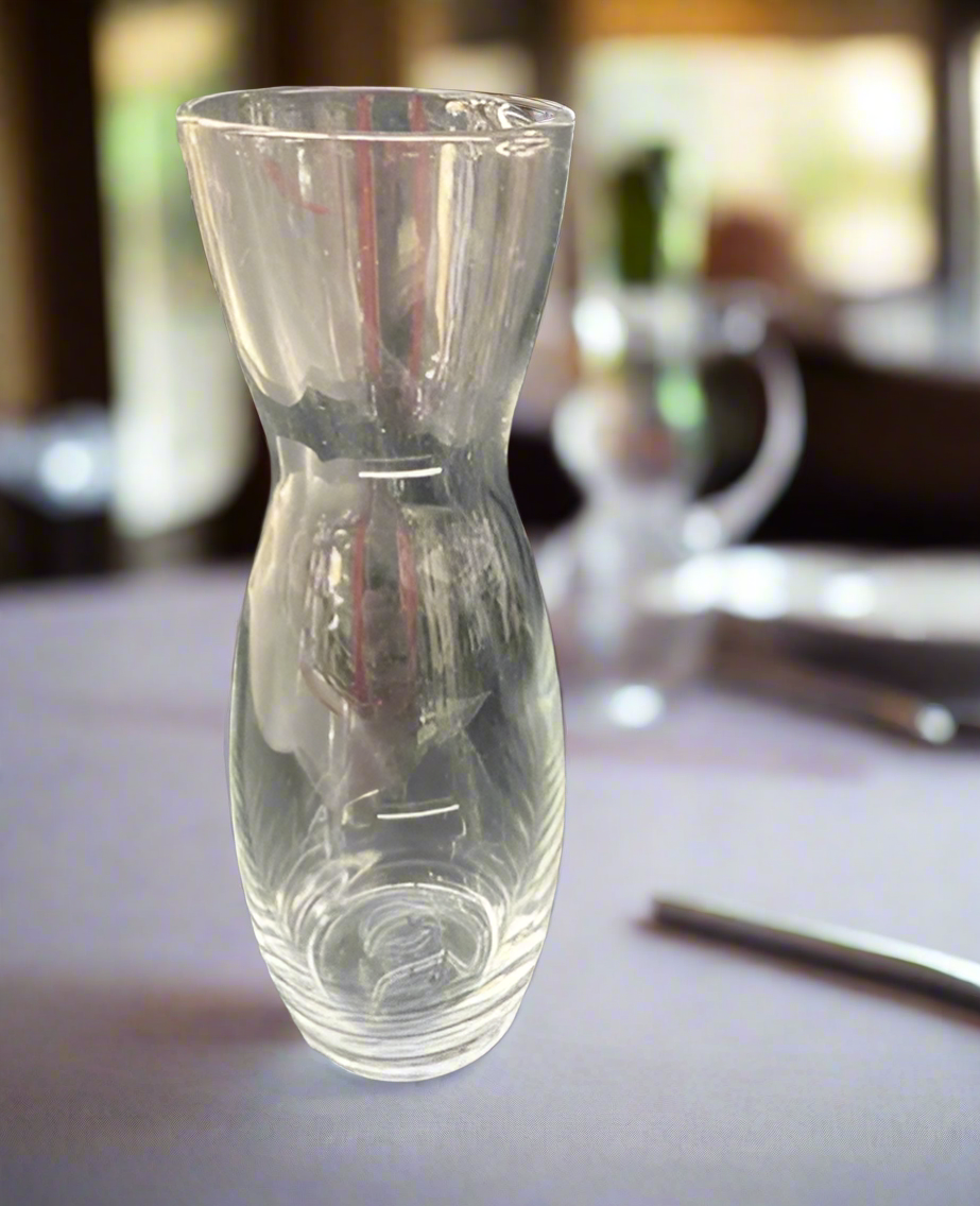 Libbey 10 .75 Oz Glass Wine Carafe - 12 Pack empty on white background