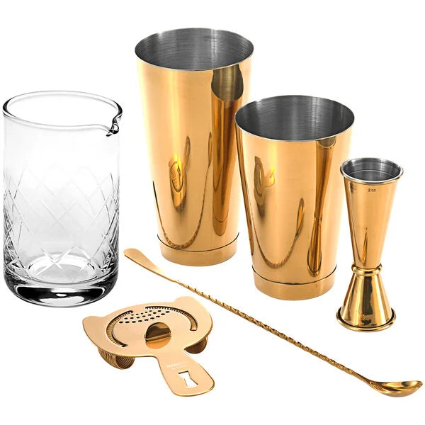Barfly - Cocktail Mixing Kit 5-Piece Gold Plated M37131GD - (1 Kit)