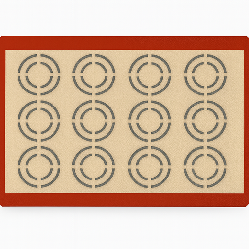 Multi-Use Silicone Baking Mat with Cookie Circles Fits 13 x 18 Cookie Sheet
