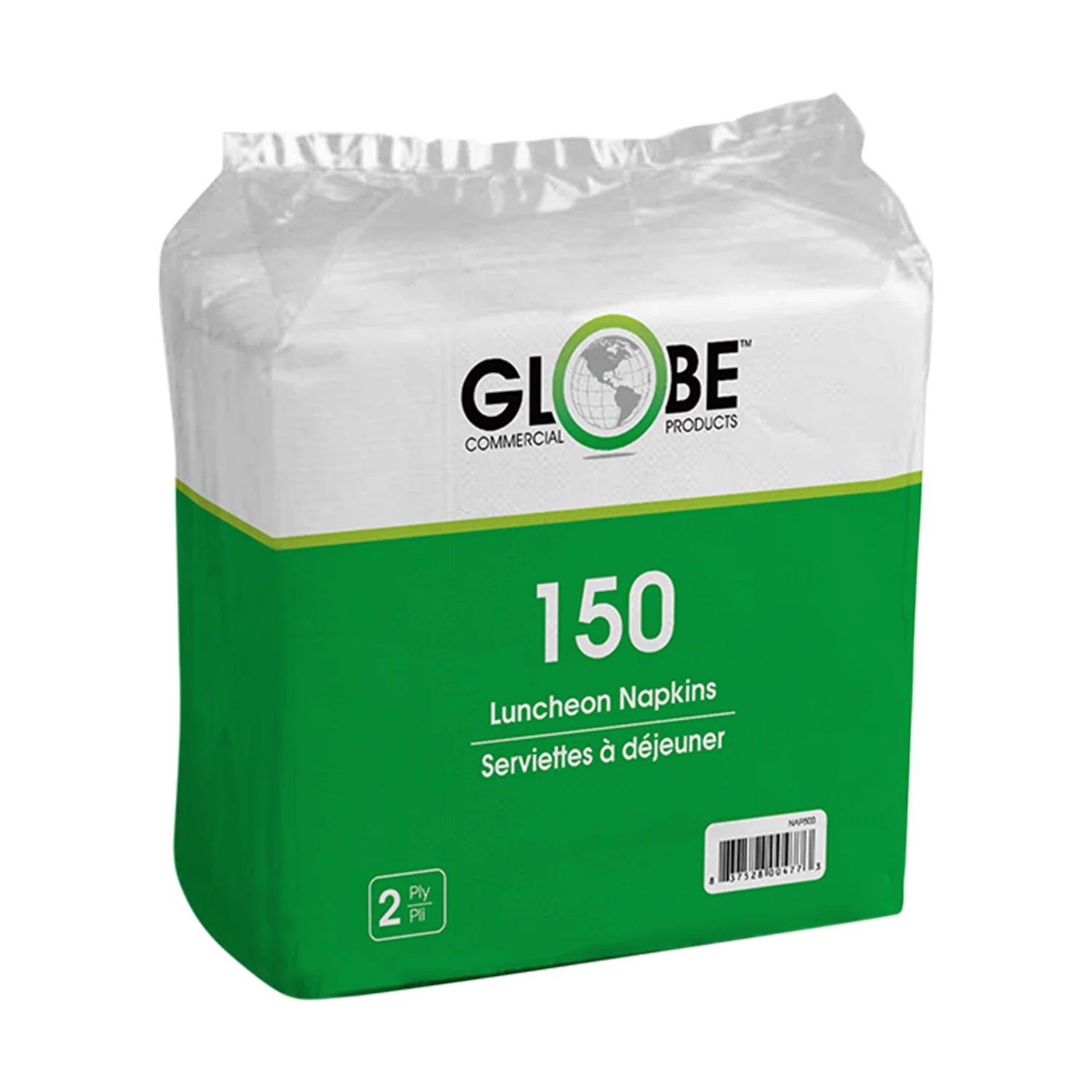 Globe Luncheon Napkins 2-ply 1/4 fold 12