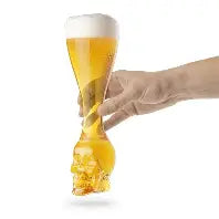 Brain Freeze Skull Glass with Skeletal Frame