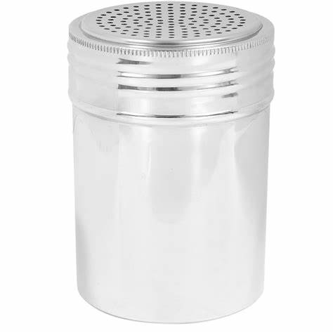 Winco - Dredger with Handle 10 oz Stainless Steel DRG-10H - 1/1EA