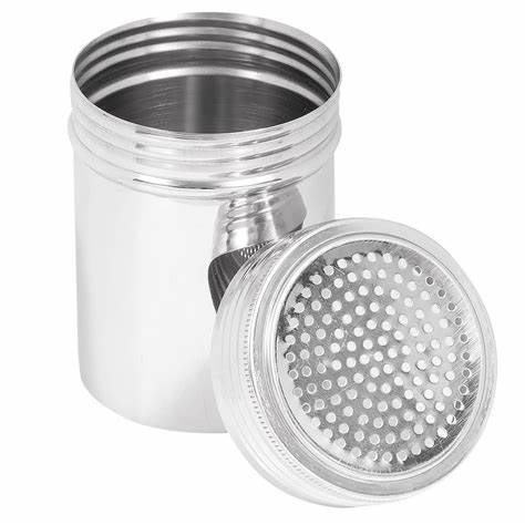 Winco - Dredger with Handle 10 oz Stainless Steel DRG-10H - 1/1EA