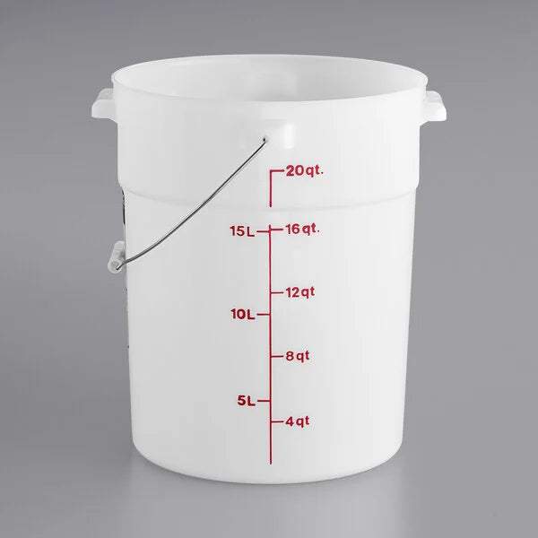Cambro - Pail 22 QT White Round Polyethylene Bucket PWB22  - 1/1EA*