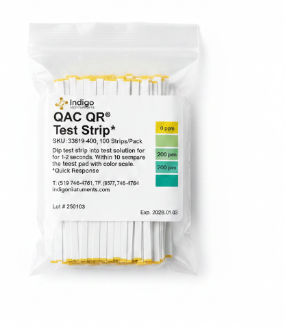 Bios Quatenary Test Strip 0-400 PPM (100'S /PKG) QTS