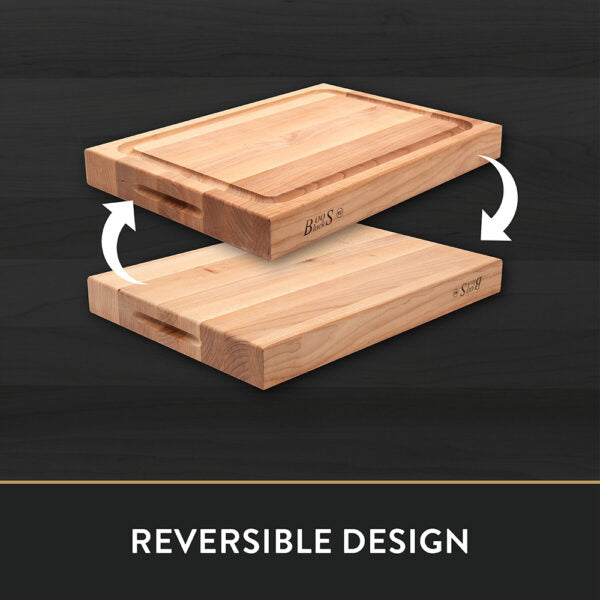 John Boos Maple Deluxe Barbecue Cutting Board 2-1/4