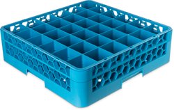 Carlise OptiClean 36-Compartment Divided Glass Rack RG36_1BLUE*