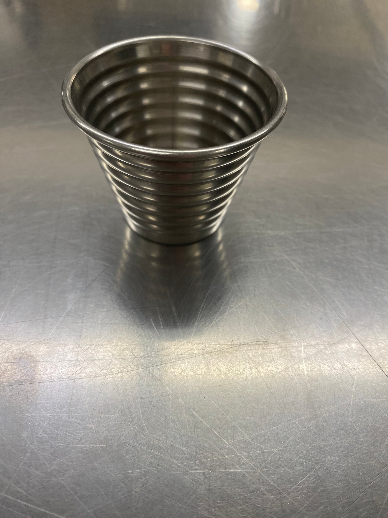 American Metalcraft Stainless Steel Ribbed Sauce Cup 2.5oz RSC1 12/1EA*