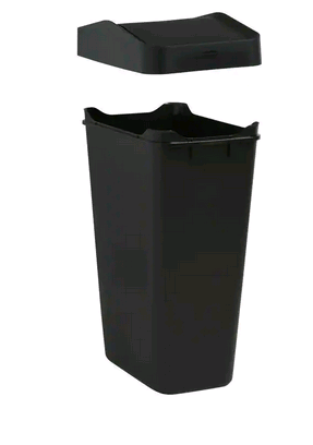 Rubbermaid - Waste Basket, Swing Top, Black 47L 2170117 - 1/1EA