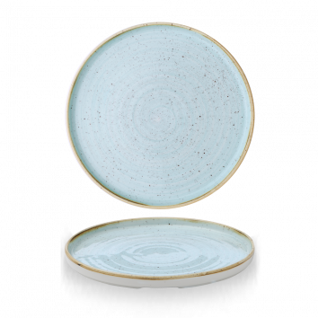 Walled Plate, 10â2/8"" dia., ChurchillÂ® Super VitÂ®, StonecastÂ® Duck Egg