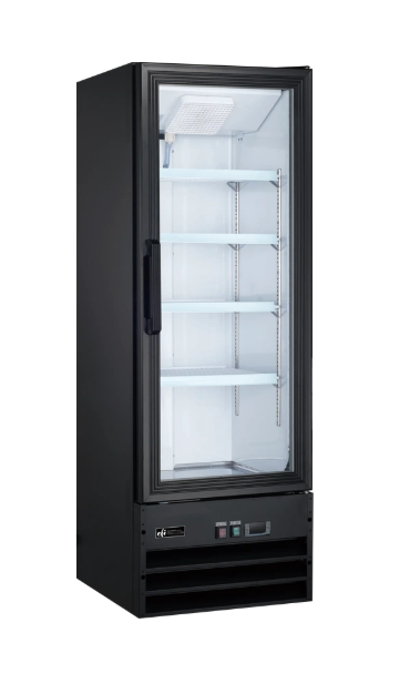 EFI  X-Line 21" Black Refrigerator w/ 1 Glass Door - C1-21GDVCX