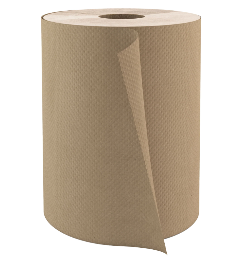 Globe Commercial - Roll Towel, 600 ft, Kraft, RT600NAT - (Case of 12)