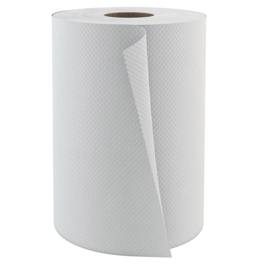 Globe Commercial - Roll Towel 205 ft White RT205WHT - (Case of 24)
