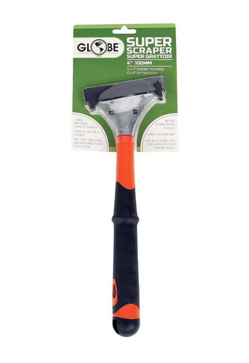 Globe Commercial - Heavy Duty Scraper 12" Handle 4200 - 1/1EA