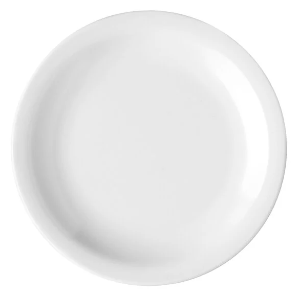 Kingline Bread & Butter Plate Melamine 5.5" White KL20502 1/1EA