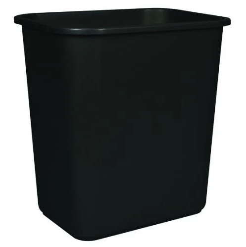 Globe Commercial - Waste Basket Black 9757BLA - 1/1EA