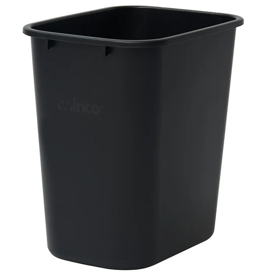 Winco - Waste Basket 28 QT Black PWR-28K - 1/1EA