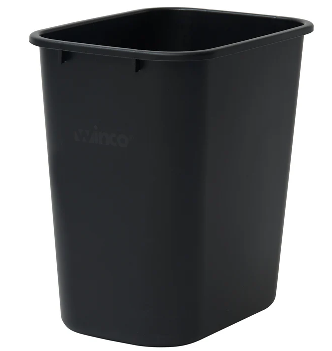 Winco - Waste Basket 28 QT Black PWR-28K - 1/1EA