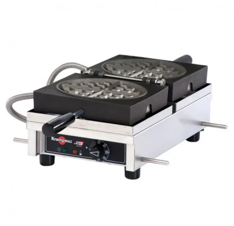 Krampouz - Waffle Iron Commercial Round 3 x 5 WECDCAAS - 1/1EA