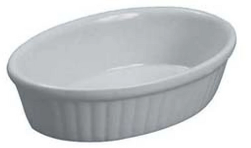 Oval Baker 9 oz Ribbed 4004 - (Case of 4)*