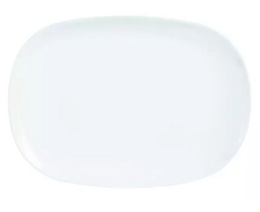 Arc Cardinal - Glass Platter Opal 13.75” x 9.25" Evolutions E8007 - 1/1EA*