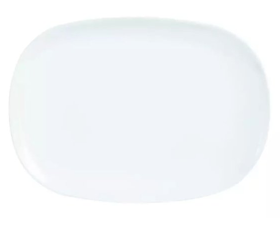 Arc Cardinal - Glass Platter Opal 13.75” x 9.25" Evolutions E8007 - 1/1EA*