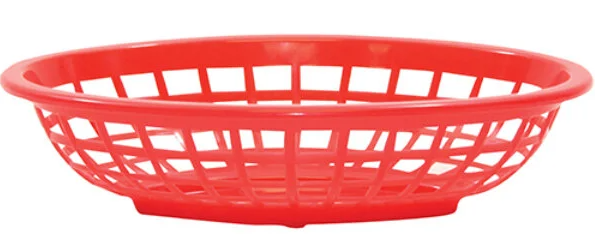 Tablecraft - Side Order Basket Oval Red 1071R - 1/1EA