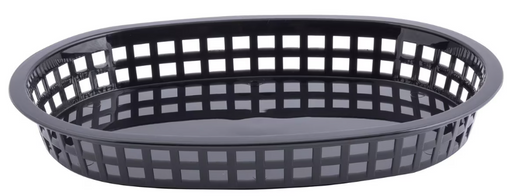 TableCraft - Chicago Basket Oval Black 1076BK - (Case of 36)