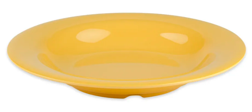 The Diamond Mardi Gras Bowl 13 oz Yellow Melamine B-139-TY - (Case of 24)