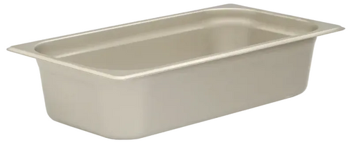 Browne - Steam Table Pan, 1/3 Size, 4" DP, Solid, Anti-Jam, Stainless Steel, 98134 - 1/1EA