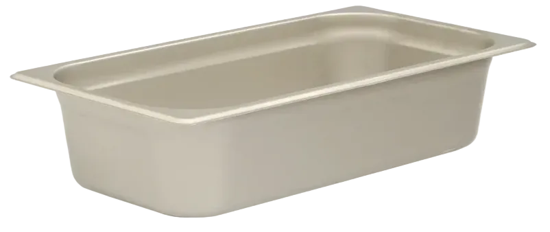 Browne - Steam Table Pan, 1/3 Size, 4" DP, Solid, Anti-Jam, Stainless Steel, 98134 - 1/1EA