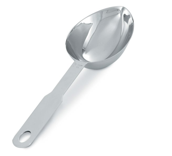 Vollrath - Measuring Scoop, 1/3 cup, Stainless Steel, 47057 - 1/1EA*