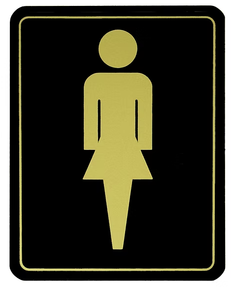 Rainbow Signs - "Women's Room" Sign, WR-01
