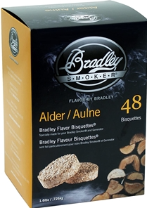 Bradley - Flavor Bisquettes, Alder, BTAL48 - 48pk