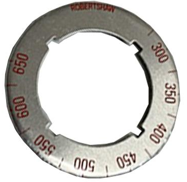 Dial Knob Overlay, 300-650F, 4590.472