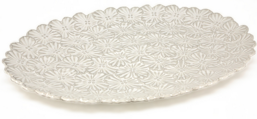 BIA - Textured Serving Platter, 12.5" x 9", Oval,  981904 WH