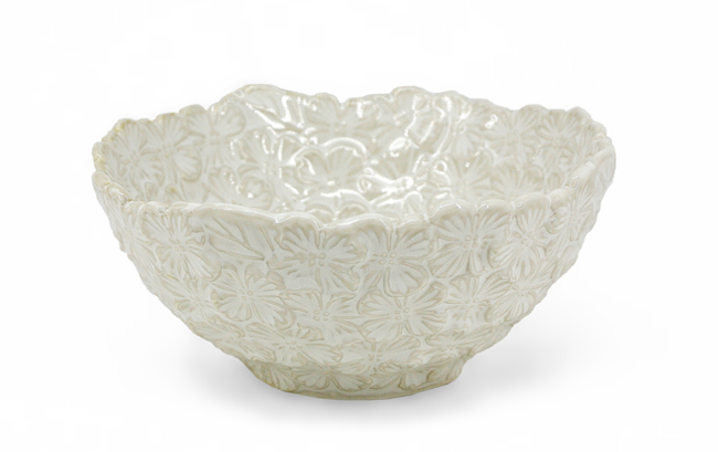 BIA - Small Textured Bowl, 4.75", White, Porcelain, 980400 WH