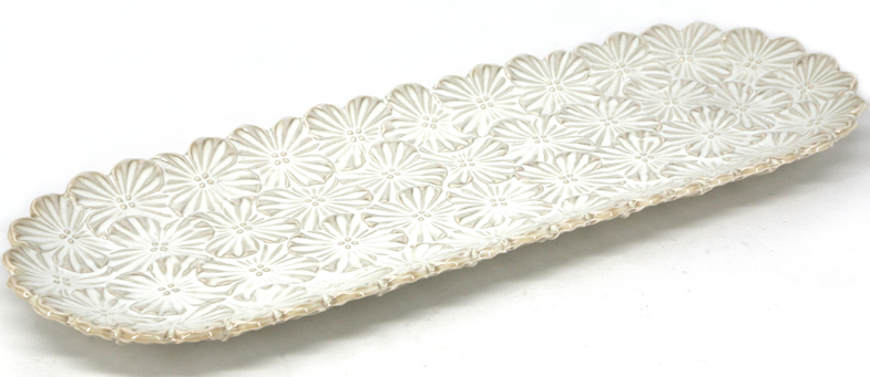 BIA - Textured Oblong Serving Platter, 12.5