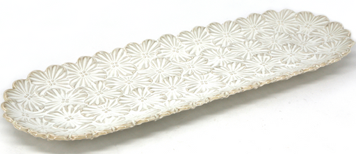 BIA - Textured Oblong Serving Platter, 12.5" x 4.5", 981903 WH