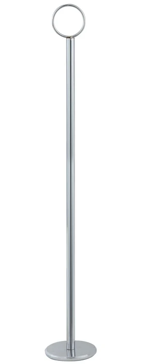 Winco - Table Number Holder, 15", Chrome-Plated Steel, TBH-15