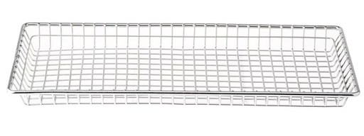 TableCraft 14" Rectangular Wire Serving Basket Stainless Steel 10523